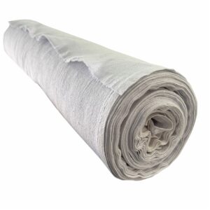 Tecido em Metro Alvejado Branco Pé de Galinha 68cm 25 Metros